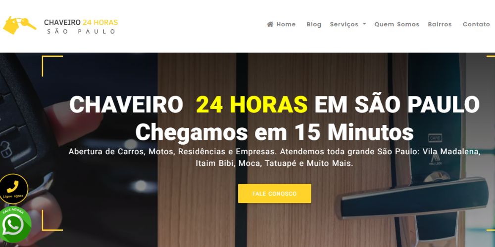 Chaveiro 24 Horas São Paulo
