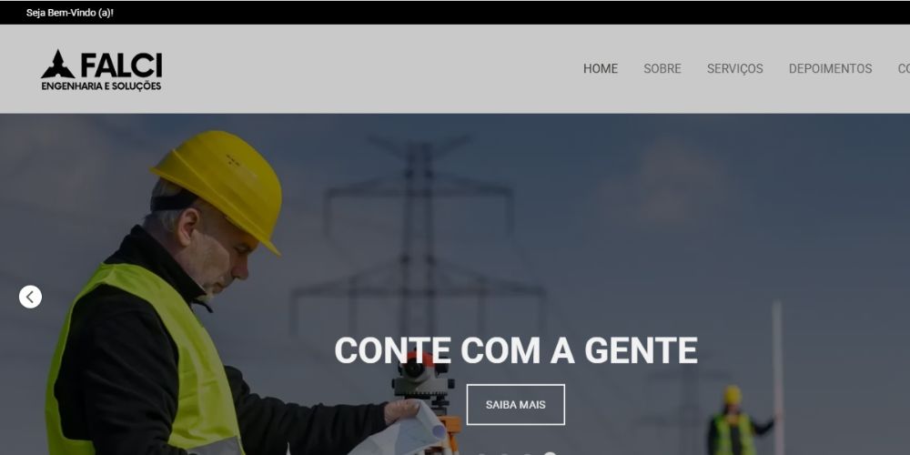 Site Institucional - Falci Engenharia